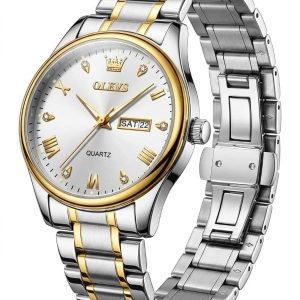 OLEVS Luxury Gold Quartz Men’s Watch