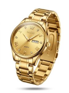 OLEVS Luxury Gold Quartz Men’s Watch –