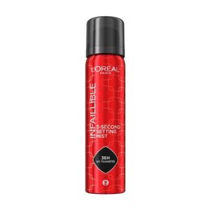 L'Oréal Paris Infallible 3-Second Setting Mist – Long Lasting Makeup Fixer Spray